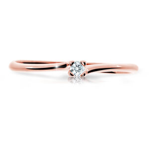 Cutie Diamonds Csillogó rózsaszín arany gyűrű gyémánttal DZ6733-2948-00-X-4 61 mm