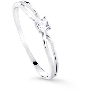 Cutie Diamonds Csillogó fehér arany eljegyzési gyűrű gyémánttal DZ8027-00-X-2 50 mm