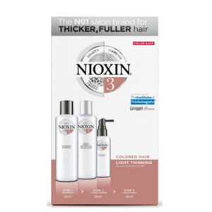 Nioxin System 3 Color Safe  hajápoló ajándékcsomag vékonyszálú, festettm enyhén ritkuló hajra