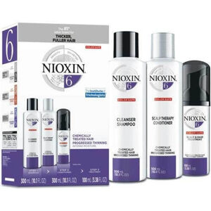 Nioxin Ajándékrendszer a normál és a vastag természetes és kémiailag kezelt hajrendszer elvékonyításához System 6 ( Hair System Loyalty Kit 6)