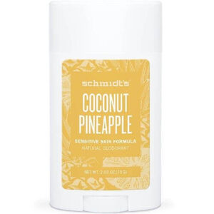 Schmidt´s Dezodor stick érzékeny bőrre Sensitiv e Coconut ananász (Deo Stick) 58 ml