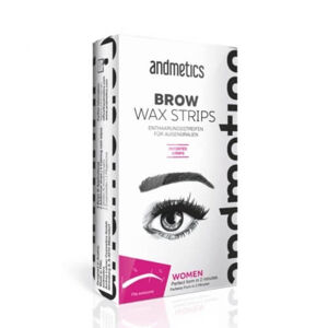 Andmetics Szemöldökformázó gyantacsík nőknek (Brow Wax Strips For Women)