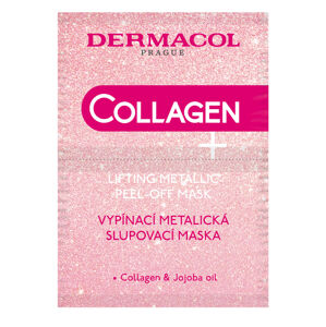 Dermacol Pihentető lehúzható maszk kollagénnel  Collagen Plus (Lifting Metallic Peel-Off Mask) 2 x 7,5 ml