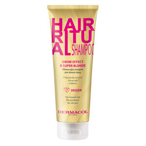 Dermacol Megújító sampon szőke hajra Hair Ritual (Grow Effect & Super Blonde Shampoo) 250 ml
