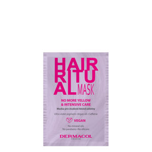 Dermacol Hair Ritual (No More Yellow & Ryor Intensive Care) 15 ml regeneráló hajpakolás hideg szőke árnyalatokra