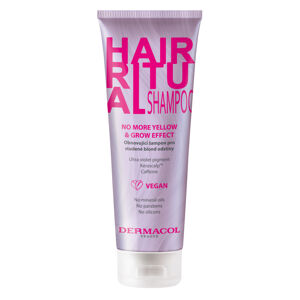 Dermacol Hair Ritual (No More Yellow & Grow Effect Shampoo))}} 250 ml regeneráló hajpakolás hideg szőke árnyalatokra