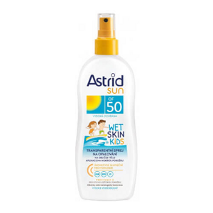 Astrid Gyermek átlátszó napvédő spray  SPF 50 Sun Kids 150 ml