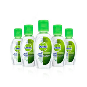 Dettol Antibakteriális kéztisztító gél 5 x 50 ml