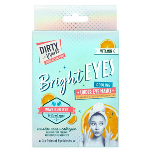 Dirty Works Bőrvilágosító maszk szem alá Bright Eyes (Cooling Under Eye Mask) 3 x 4 ml