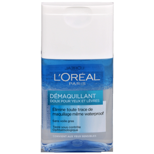 L´Oréal Paris Kétfázisú sminklemosó szemre  (Gentle Make-Up Remover for Eyes & {{Lips 125 ml