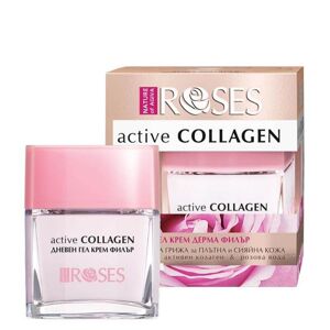 ELLEMARE Napi gélkrém érett bőrre  Roses Active Collagen (Wrinkle Filler Gel Cream) 50 ml
