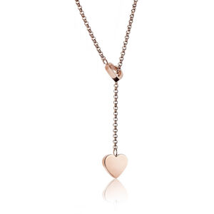 Emily Westwood Elegáns bronz nyaklánc szívvel WN1007R