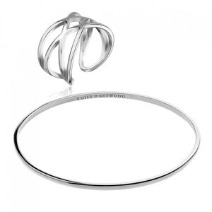 Emily Westwood Fashion acél ékszer készlet WS101S (gyűrű, karkötő)