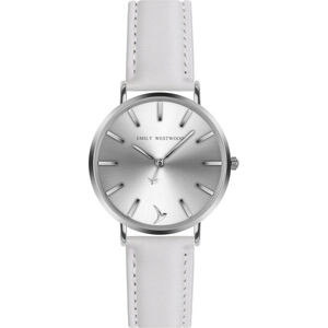 Emily Westwood Gorgona White Leather Strap Watch ECA-B018S