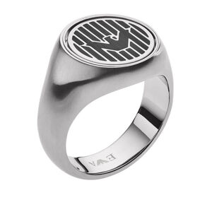Emporio Armani Luxus acél gyűrű ónix kővel EGS2727040 62 mm