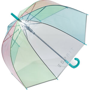 Esprit Esernyő Transparent Long AC Domeshape Rainbow 53161 blue