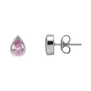 Esprit Apró ezüst fülbevaló rózsaszín kristályokkal  Kira  ESER01741100
