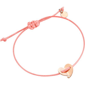 Esprit Rózsaszín karkötő szívvel ESBR00831521