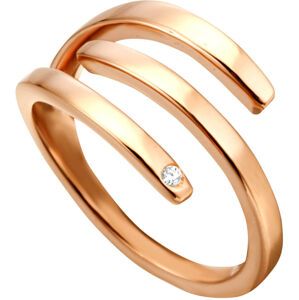 Esprit Iva elegáns vörös arannyal bevont gyűrű ESRG001616 51 mm
