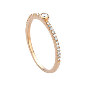 Esprit Csillogó bronz gyűrű kristályokkal  ESRG008311 53 mm