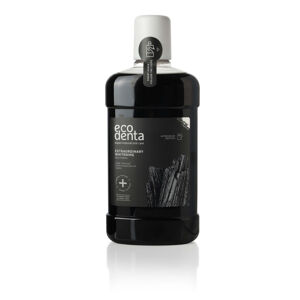 Ecodenta Extra fehérítő szájvíz szénnel (Extra Whitening Mouthwash With Black Charcoal) 500 ml