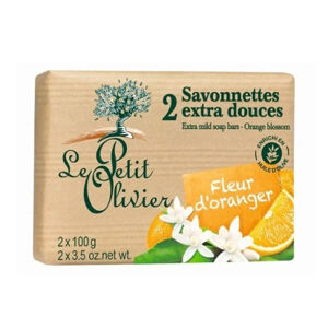 Le Petit Olivier Narancsvirág extra finom szappan (Extra Mild Soap Bars) 2 x 100 g
