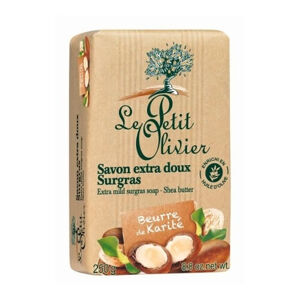 Le Petit Olivier Shea vaj extra finos natúr szappan (Extra Mild Surgras Soap) 250 g