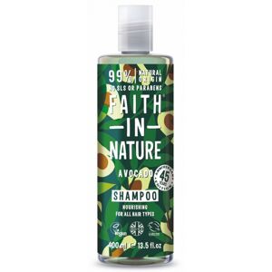 Faith in Nature Tápláló természetes sampon avokádóolajjal minden hajtípusra (Nourishing Shampoo) 400 ml