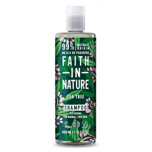Faith in Nature Természetes tisztító sampon normál és zsíros hajra  Tea Tree (Cleansing Shampoo) 400 ml
