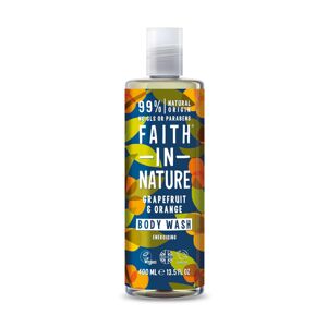 Faith in Nature Élénkítő természetes tusfürdő Grapefruit & narancs (Body Wash) 100 ml