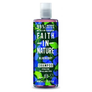 Faith in Nature Hidratáló természetes sampon minden hajtípusra Áfonya (Hydrating Shampoo) 400 ml