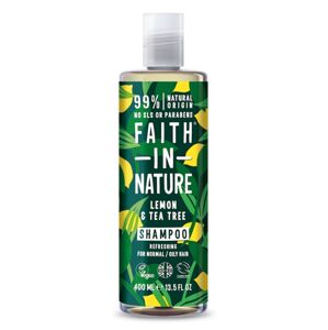 Faith in Nature Természetes sampon zsíros és normál hajra  Citrom & Tea Tree (Refreshing Shampoo) 400 ml