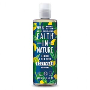 Faith in Nature Frissítő természetes tusfürdő  Citrom & tea tree (Body Wash) 400 ml