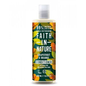 Faith in Nature Élénkítő természetes kondicionáló normál és zsíros hajra Graperfuit & narancs  (Invigorating Conditioner) 400 ml