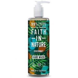 Faith in Nature Gyengéd folyékony kézszappan Kókusz  (Hand Wash) 400 ml