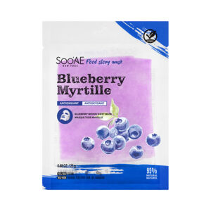 SOO`AE Antioxidáns textilmaszk Blueberry (Food Story Mask) 25 g