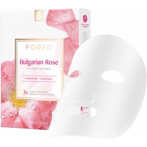 Foreo Hidratáló arcmaszk száraz és fáradt bőrre  Bulgarian Rose (Hydrating Sheet Mask) 3 x 20 g