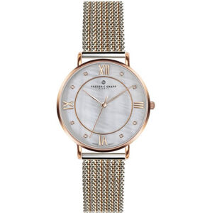 Frederic Graff Rose Liskamm 2 tone. Steel + Rose Gold Mesh FAI-2718