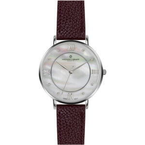 Frederic Graff Silver Liskamm Lychee bordeaux Leather FAJ-B016S