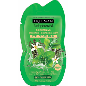 Freeman  Feeling Beautiful Zöld tes & Narancsvirág hámlasztó gél maszk (Peel Off Gel Mask) 15 ml