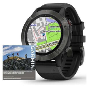 Garmin Fenix6X PRO Sapphire, GrayDLC/Black Band