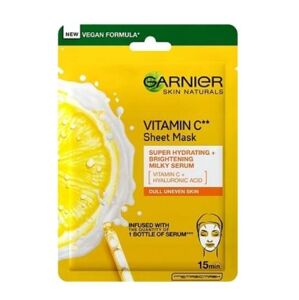 Garnier Hidratáló textilmaszk a bőr ragyogása érdekében C-vitaminnal  Skin Naturals 28 g