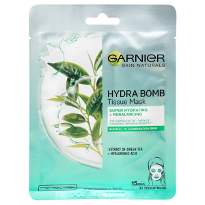 Garnier Szuper hidratáló tisztító arcmaszk zöld teával  Moisture + Freshness (Tissue Super {{Hydrating