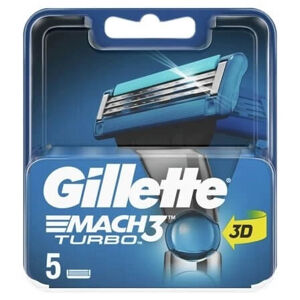 Gillette Pótfej  Gillette Mach3 Turbo 3D 5 ks