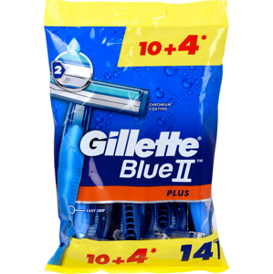 Gillette Férfi eldobható borotvák Gillette Blue2 Plus 10 + 4 db