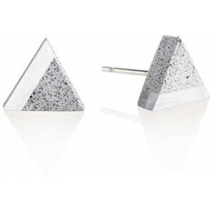 Gravelli Kő és acél kő fülbevaló háromszög acél GJEWSSG003UN