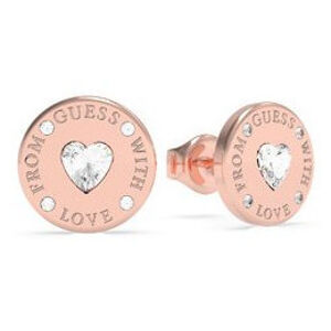 Guess Bronz fülbevaló Swarovski kristállyal From Guess With Love UBE70038