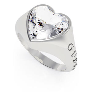 Guess Romantikus gyűrű csillogó szívvel UBR70003 56 mm