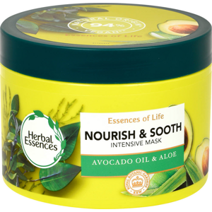 Herbal Essence Tápláló és simító maszk száraz hajra Avocado Oil & Aloe (Intensive Mask) 450 ml