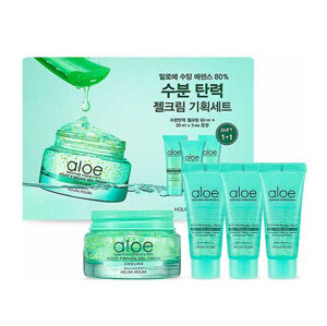 Holika Holika Hidratáló ajándékcsomag  Aloe Soothing Essence 80% Gel Cream Set